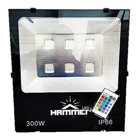 Reflector Led Rgb 300w Multivoltaje Ip66 Hammer