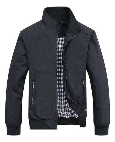 Chaqueta Deportiva Fina Para Hombre, Casual, A La Moda, De Color Sólido
