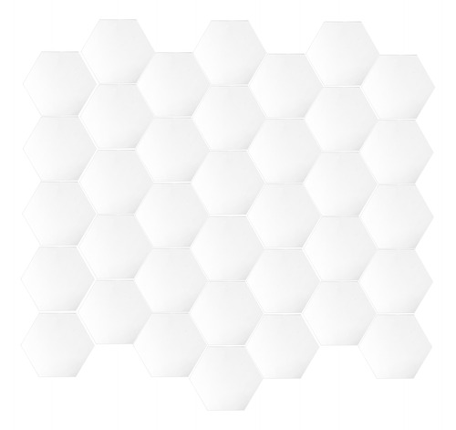 Adhesivo De Pared Con Diseño Hexagonal Trendy Decor, 36 Unid