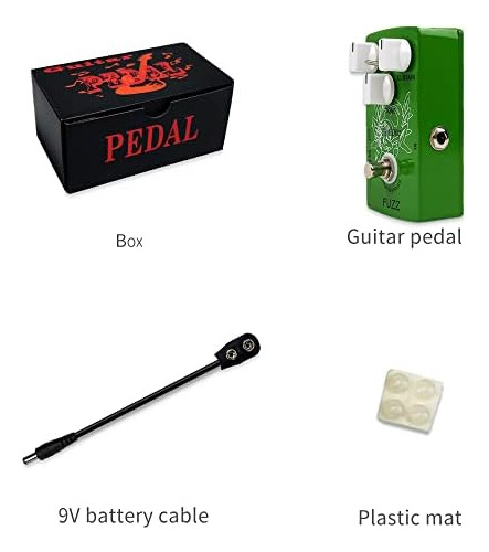 Pedal De Efecto De Guitarra Octave Fuzz Analógico Dc 9v True