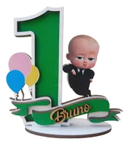 Comprar 30 Souvenirs Cumpleaños\u002Fnumero Laminado Jefe En Pañales Mdf