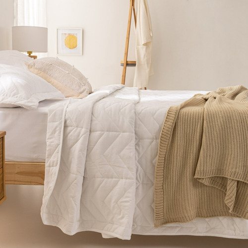 Cubrecama Quilt 1.5 Plaza Arredo Extra Suave Colores