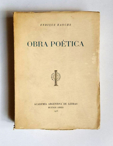 Obra Poética, Enrique Banchs