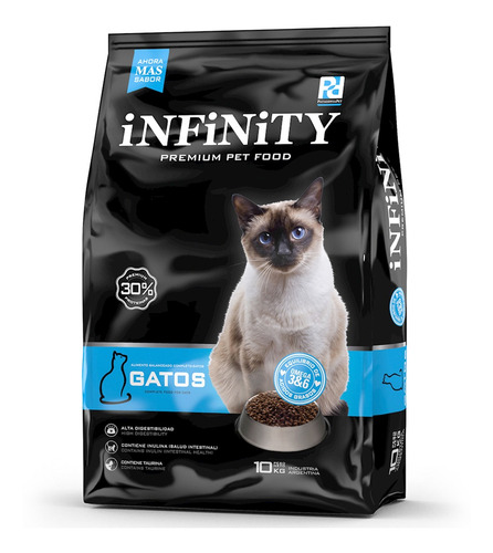 Infinity Gatos 1kg Alimento Seco Para Gatos Adultos