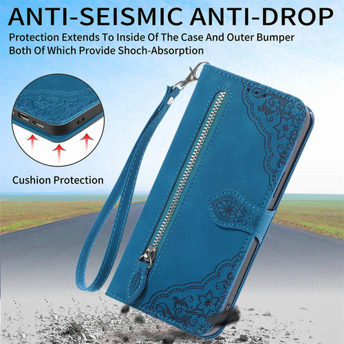 Funda De Piel Etfast Wallet For Teléfono Sharp