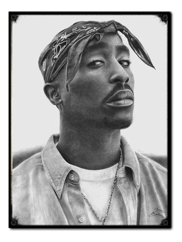 #1414 - Cuadro Decorativo - Tupac 2pac Rap Hip Hop Poster 