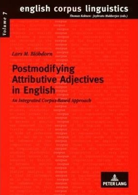 Libro Postmodifying Attributive Adjectives In English - L...