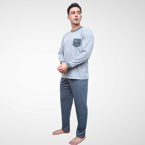 Inga Pijamas Hombre Simple Boy Cobert Line 2 Piezas Melange