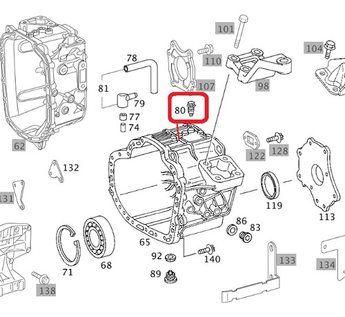Parafuso Cambio Atego G85 G60 A0002600554 Original