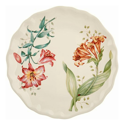 Lenox Butterfly Meadow Melamine Accent Plate, White