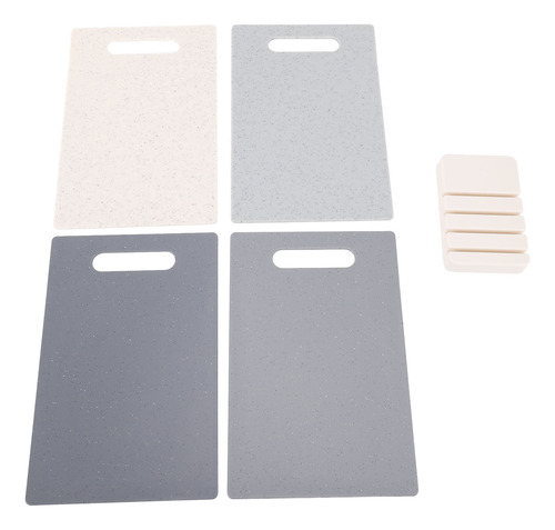 Plastic Cutting Board Set Of 4 Storage Stand