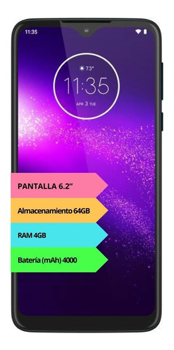 Motorola One Macro 64 GB Ultra violet 4 GB RAM - Bueno (Reacondicionado)