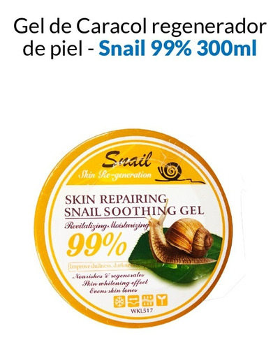 2 Gel De Caracol Regenerador De Piel - Snail 99% 300ml