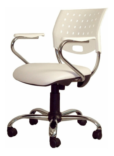 Silla de escritorio Mondo Sedie Lola giratoria ergonómica  blanca