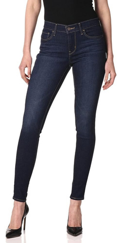 Jeans Levi's Mujer 710 Super Skinny Azul Oscuro Talla 25