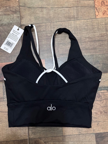 Top Deportivo Alo Original Dama Negro Liso Grande