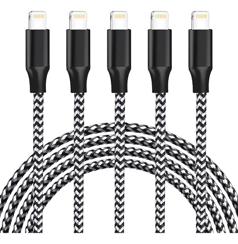 iPhone Cord Lightning Charging Mfi Certified 5pack 6ft Quick