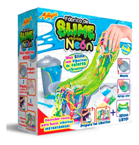Imagen 4 de 4 de Juego Fabrica De Slime Viboritas Neon