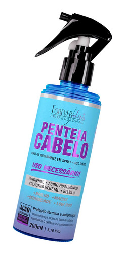 Imagem 1 de 6 de Forever Liss Leave-in Penteia Cabelo Ultra Hidratante 200ml
