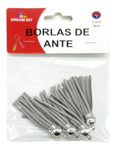 Borlas De Ante Grises 3.5cm