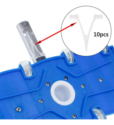 10x Pool Butterfly Clip Reemplazo Para Skimmer Net Leaf