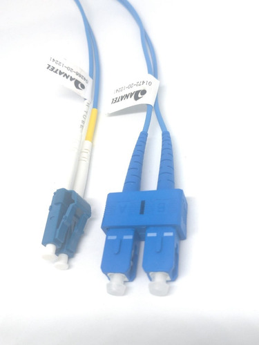 Kit 10 Peças - Cordão Óptico Duplex Mono Lc/sc Upc 2,50mt