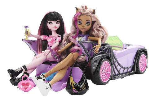 Vehículo Playset Monster High Travel Club Con 2 Muñecas De M