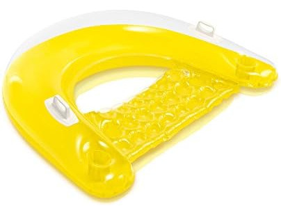 Intex Sit N Float Lounges Inflables Amarillo Y Verde Paquete
