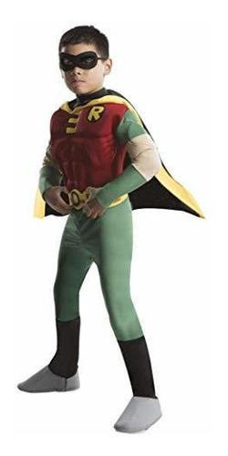 Disfraz Robin Musculoso Teen Titans, Mediano.