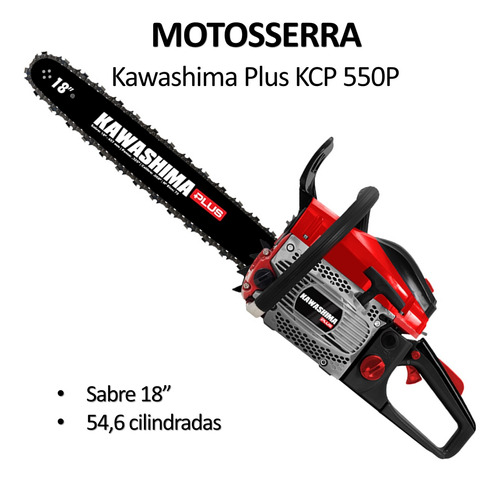 Motosserra Kawashima Plus Kcs 550p 54,6cc Gasolina