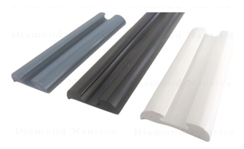 Amostra De Verdugo E Base Friso Borracha, Pvc E Inox