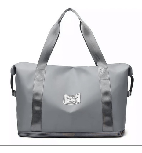 Bolsa Fitness Blogueira Feminina Treino Gym Expansiva Viagem Cor Cinza