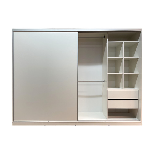 Placard Ropero Carpintería Rivadavia 240 x 180 - Puertas Corredizas - Perfileria de Aluminio Superior e Inferior
