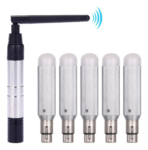 Transmisor Inalámbrico Dmx512 2.4g Ism + 5 Receptores