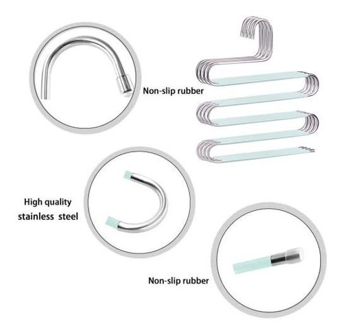 Pack De 4 Perchas Antideslizantes Verdes