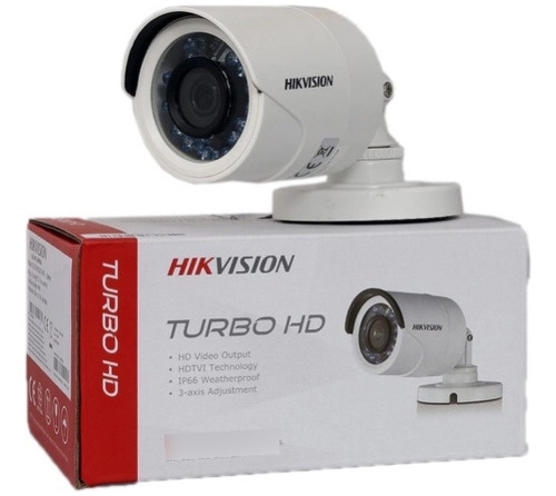 Cámara Bala Hikvision Turbo Hd 1080p 2mp Exterior 25mt Metal