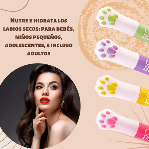 Balsamo Labial Hidratante Nutre Larga Duración Sexy F