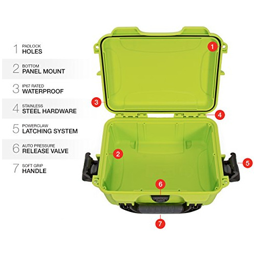 Funda Rígida Impermeable Nanuk 904 Vacía, Color Verde