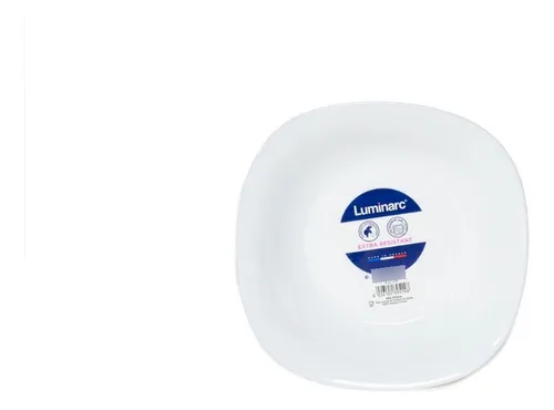 Plato 27cm Luminarc Carine Blanco X 6 Unidades Cuotas sin inter s