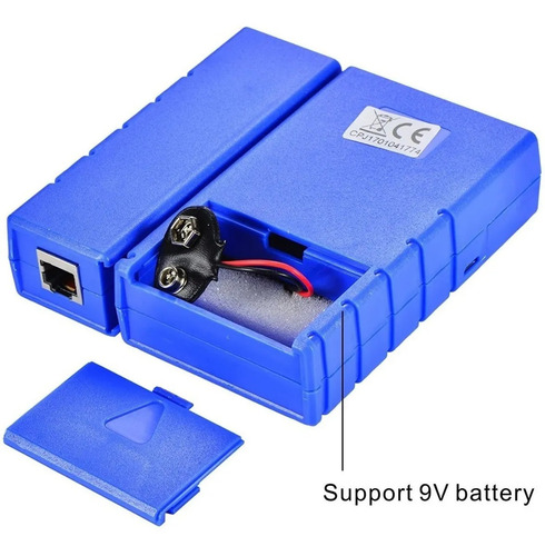 Imagen 5 de 8 de Tester Probador De Cable Red Rj45 Rj11-12 Micro Usb Bateria