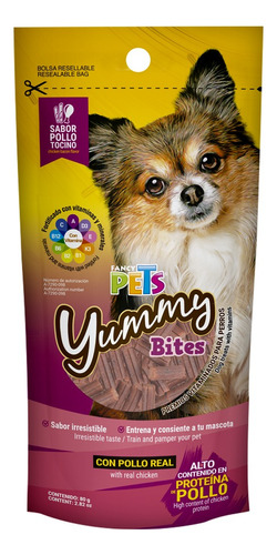 Yummy Bites Pollo/tocino 80 Gr Fancy Pets