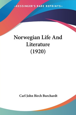 Libro Norwegian Life And Literature (1920) - Burchardt, C...
