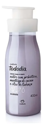 Creme Desodorante Nutritivo Para o Corpo Tododia Algodão 400 ml