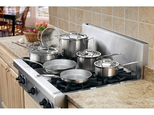 Set De Ollas 12 Piezas Cuisinart Acero Inoxidable Multi