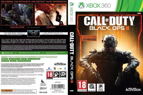 Jogo Xbox 360 Call of Duty Black Ops 3