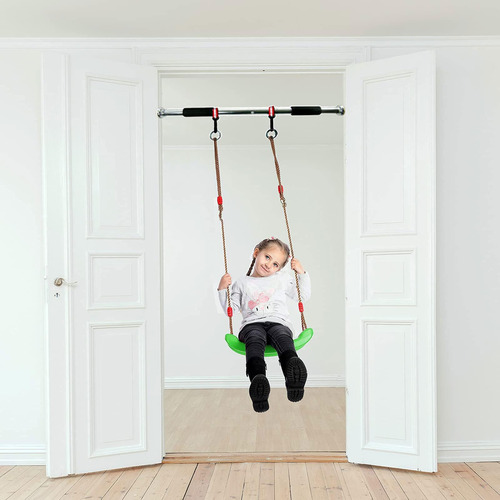 Asiento De Columpio Plástico Para Niños Verde Ajustable