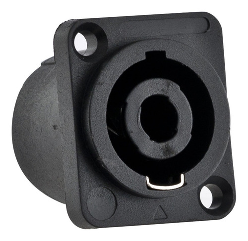 Conector Plug Speakon Fêmea Painel Trava De Metal Kit Com 12