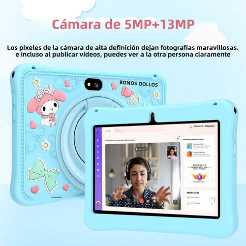 Tablet Hancdon F06 8 Android 12 128gb 6gb Ram Color Celeste