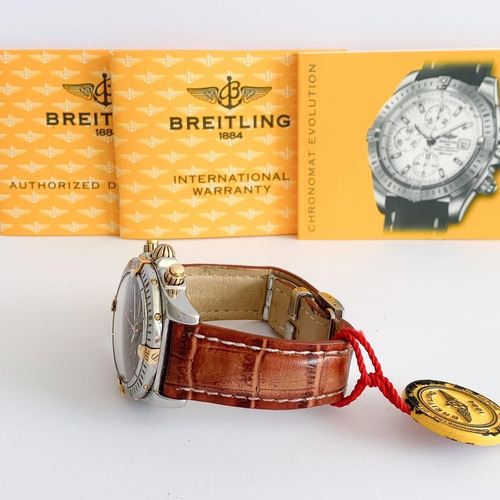 Breitling Chronomat Evolution Ouro & Aço 44mm Completo