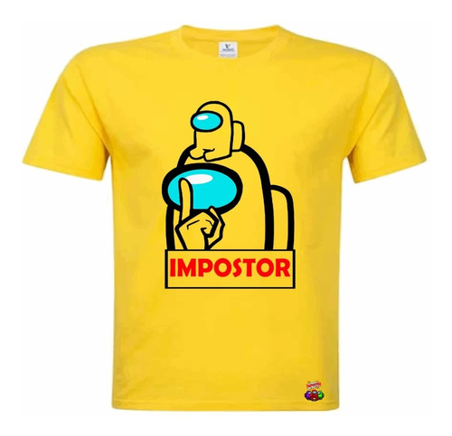 Polera Impostor Amongus Niños/as, Jóvenes 100% Algodón  